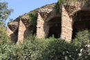 Güelli park Antoni Gaudi looming 